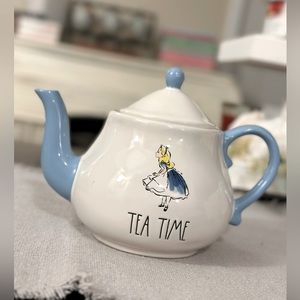 Rae Dunn • ALICE IN WONDERLAND • Tea Time • TEAPOT • DISNEY collection